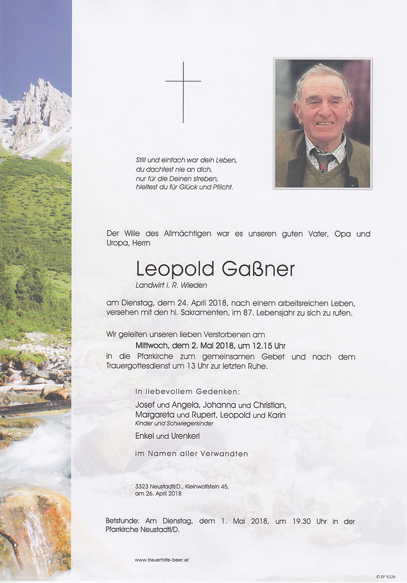 Parte Leopold Gaßner