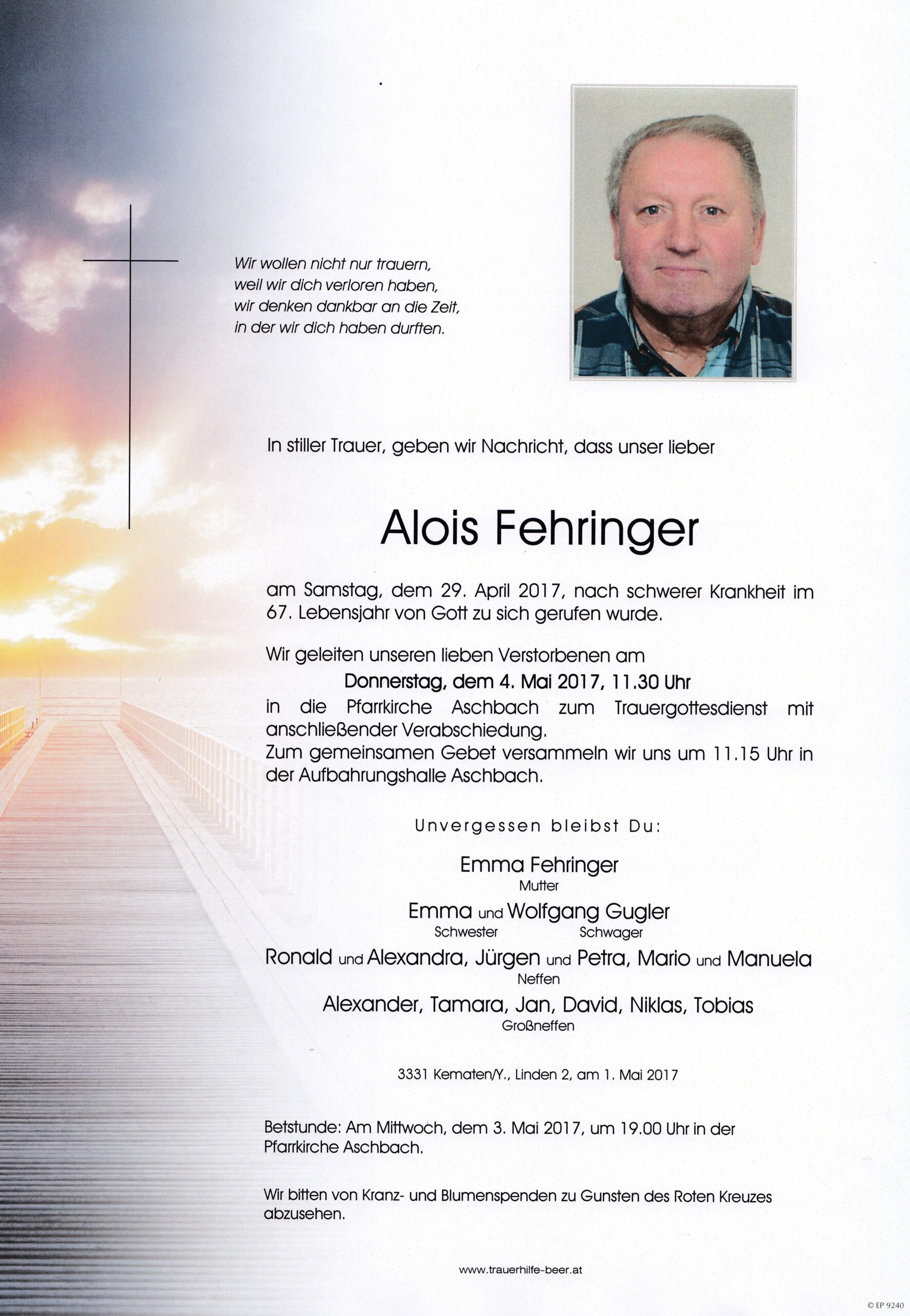 Parte Alois Fehringer