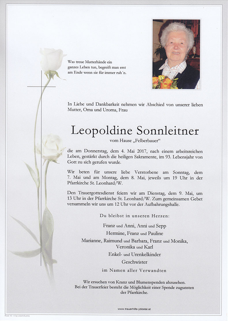 Parte Leopoldine Sonnleitner