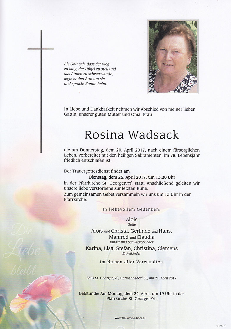 Parte Rosina Wadsack